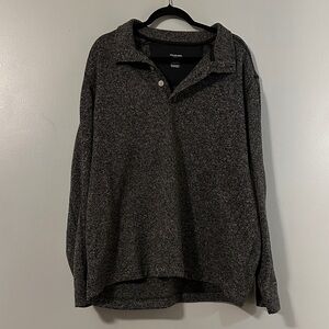 Van Heusen Dark Gray Classic Fit Sweater